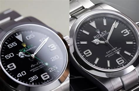 rolex explorer 1 vs air king|Rolex Air-King vs datejust.